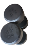FIXED ROUND RUBBER COATED ERGONOMIC DUMBBELL PAIR