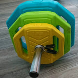 LIVEPRO 40KG STUDIO WEIGHT BARBELL SET WEIGHTBAR