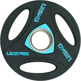 LIVEPRO TRAINING OLYMPIC URETHANE TRIP GRIP PLATE PAIR LP8020