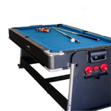 Multi-game Leisure 7ft Revolver 4-in-1 Pool/Air Hockey Tennis Ping Pong Dining table