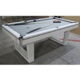 Import Commercial Pool Table 7ft, With Grey Velvet Play Surface, 25mm Metal Support Under Table, With Full Accessories