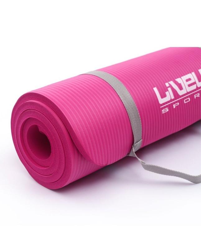 LIVEUP ANTI-SLIP YOGA SPORTS EXERCISE MAT 12MM 180 x 60 PINK – AFROFIT  SPORTS. Kenya's Fitness Equipment Supplier