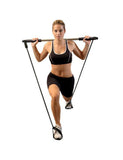 Fit Stick Pilates Alloy Bar Kit with Resistance Band Adjustable Exercise Stick Liveup