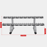 10 Pairs Commercial Dumbbell Rack - Afrofit GymStore