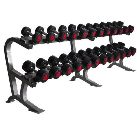 12 PAIR DUMBBELL RACK WITH WEIGHT PAIR SETS 500KG TOTAL - Afrofit GymStore