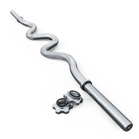 1.2M EZ STANDARD SUPER CURL BAR LIFTING WEIGHTBAR - Afrofit GymStore