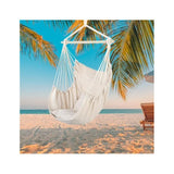 Hanging Rope Swing / Hammock Chair With 2 Cushions & Wooden Stick