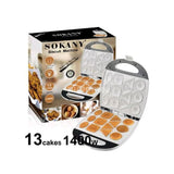 Sokany SK-17A 1400W Professional Biscuit and Cake Maker – 12-Shape Non-Stick Plates SK-17A