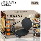 Sokany KJ-507 5000W Electric Chapati and Roti Maker – Non-Stick Dual Fast Heating