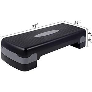 2 SIZE ADJUSTABLE AEROBIC EXERCISE STEP - Afrofit GymStore