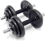 LIVEUP ADJUSTABLE 20KGS DUMBBELL SET WITH PACK CARRY CASE