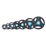 LIVEPRO TRAINING OLYMPIC URETHANE TRIP GRIP PLATE PAIR LP8020