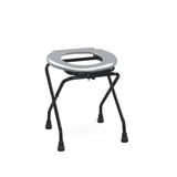 Foldable Commode Steel For Adult Without Backrest & Arm Rest