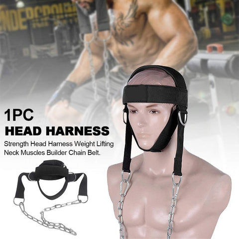 Adjustable Head Harness Exerciser with Chain KFit - Afrofit GymStore