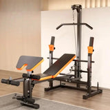 Adjustable Workout Bench with Rack & Preacher Pad, Flat Incline Bench for Weight Lifting - Afrofit GymStore