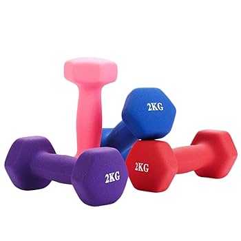 Aerobic Vinyl Covered Studio Dumbell (Pair) - Afrofit GymStore