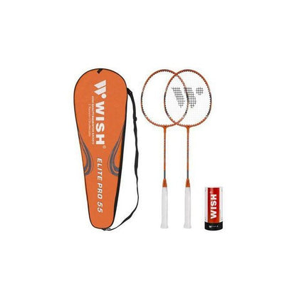 Badminton Set, 2 Racket + 3 Shuttle Cock + Full Cover - Afrofit GymStore