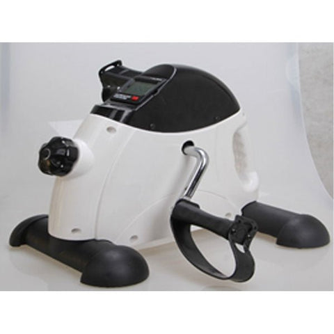 Bike Pedal Mini Exercise Bike With Meter White - Afrofit GymStore