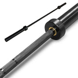Black Oxide Powder Coated Anti Rust PREMIUM OLYMPIC WEIGHTLIFTING 2.2M LONG BAR 20KG - Afrofit GymStore