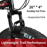 BNQMTB Folding Fat Tire, 26" High Carbon Steel Frame Mountain Bike - Afrofit GymStore