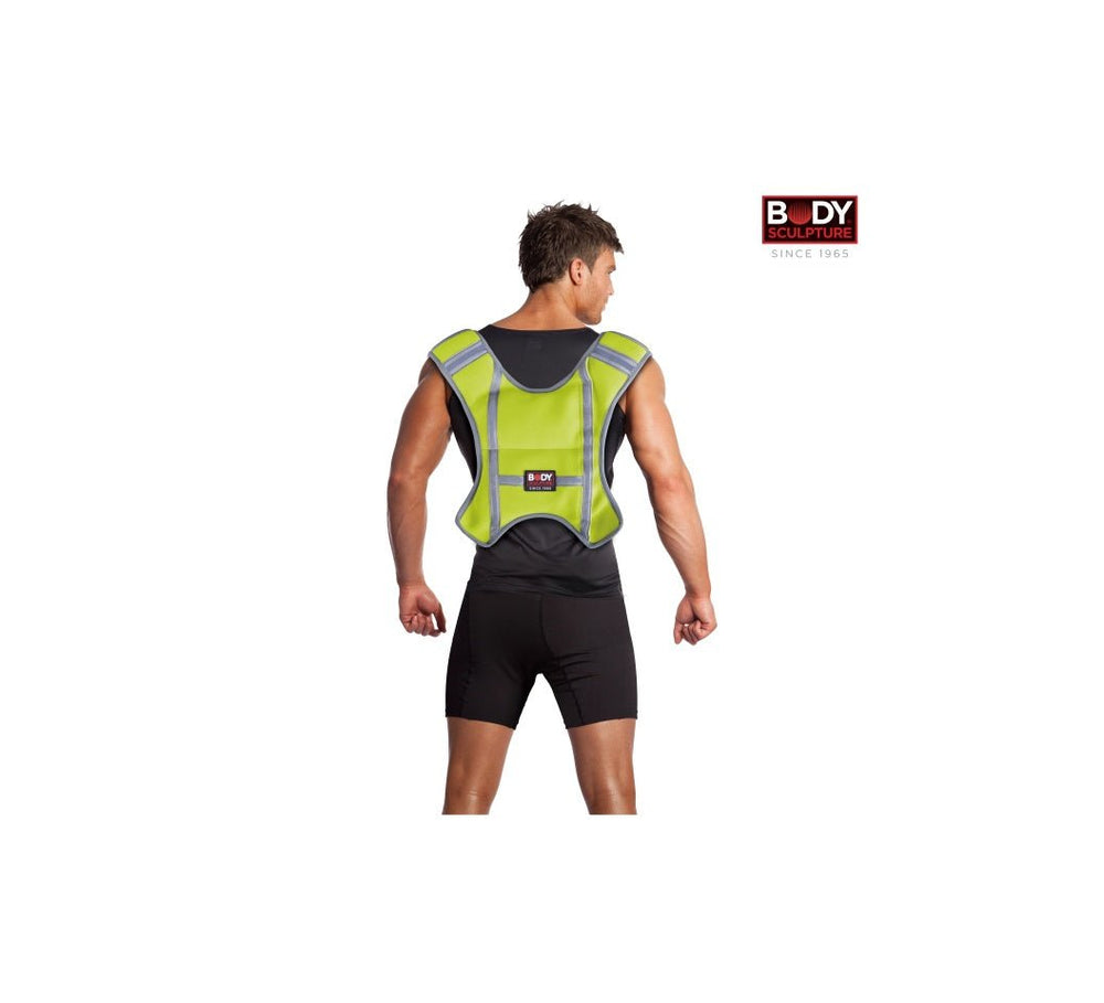 Body Sculpture Vest weighted Pocker Adjustable 4 - 8KG Unisex Adult, Green/Grey) - Afrofit GymStore