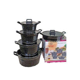 Bosch 10 Pcs Granite Non-Stick Cookware Set Pots Sufuria for Cooking Delicacies - Afrofit GymStore