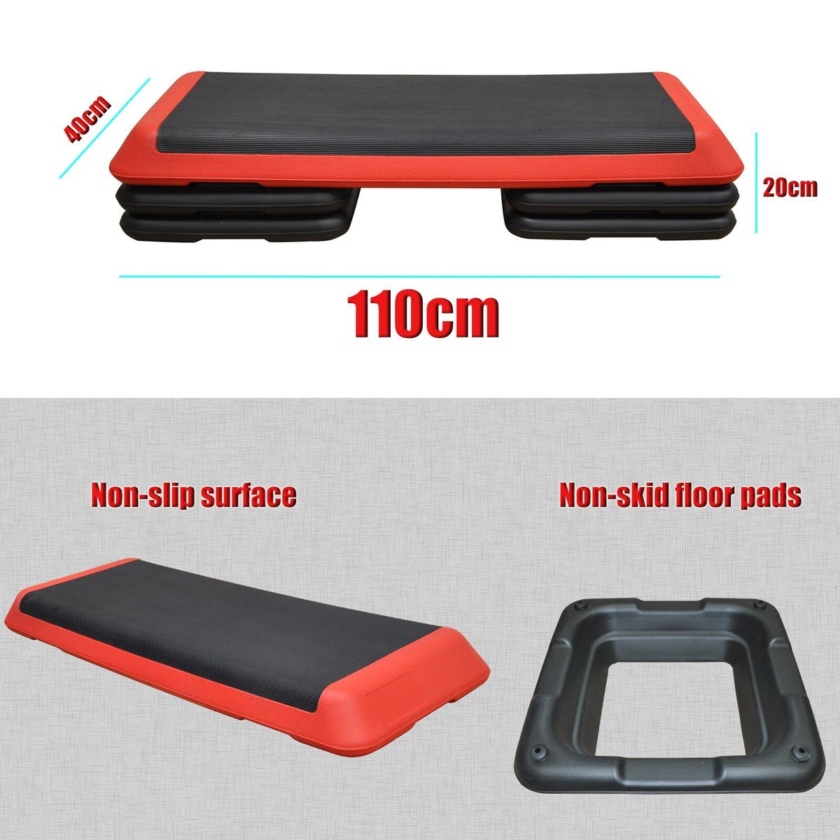 Commercial Adjustable Aerobic Step Platform 100x40cm - Afrofit GymStore