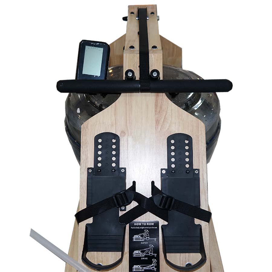 Commercial Wooden Water Rower – Premium Gym - Grade Rowing Machine (L*W*H) 2340*520*950mm - Afrofit GymStore
