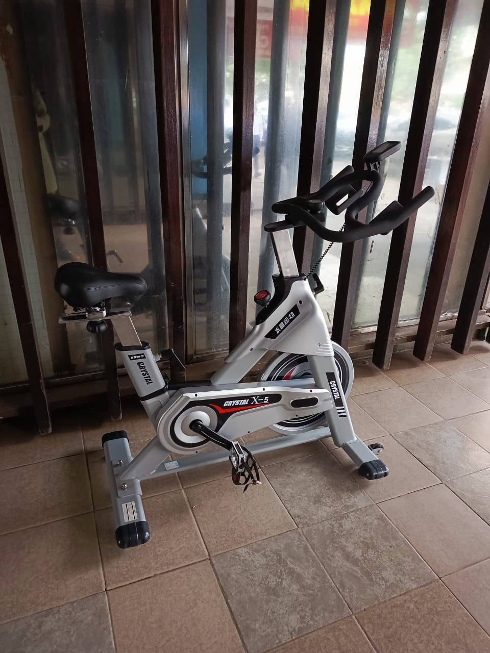 Crystal X - 5 Commercial 20kg FlyWheel Spin Bike KFx - Afrofit GymStore