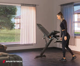 Detacharble DECLINE TO INCLINE Combo Easy Adjust PIN ADJUSTABLE WEIGHT SUPER BENCH - Afrofit GymStore