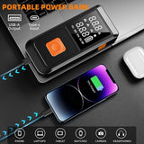 Digital Car Battery Jump Starter with Air Compressor, 4000A 12V Car Battery Jumper with 150PSI Inflator - Afrofit GymStore
