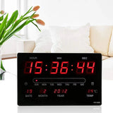 Digital Clock Large Size Gym Hospital Mall High Brightness with Thermometer Date - Afrofit GymStore