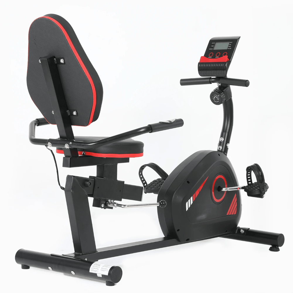 Domestic Home Fitness Exercise Recumbent Bike with Adjustable Magnetic Resistance - Afrofit GymStore