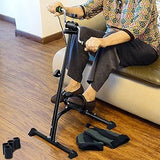 Double Mini Bike Pedal Exerciser with Hand Pedal Without Meter - Afrofit GymStore