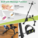 Double Mini Bike Pedal Exerciser with Hand Pedal Without Meter - Afrofit GymStore