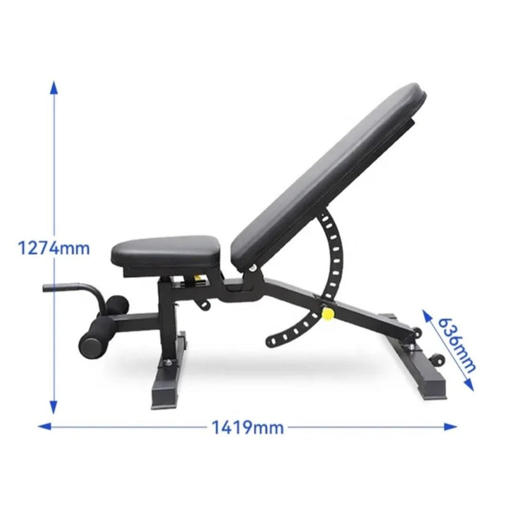DV DECLINE TO INCLINE PIN ADJUSTABLE DUMBBELL WEIGHT BENCH - Afrofit GymStore