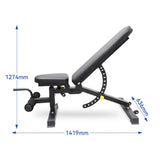 DV DECLINE TO INCLINE PIN ADJUSTABLE DUMBBELL WEIGHT BENCH - Afrofit GymStore