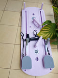 Foldable Multifunctional Pilates Board Reformer Sliding Set with Resistance Bands Digital Counter - Afrofit GymStore