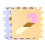 Food Rubber EVA Foam Puzzle Play Mat Floor 10 Interlocking playmat Tiles | 31x31x1 cm - Afrofit GymStore