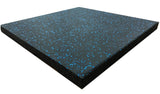 HIGH DENSITY GYM RUBBER FLOOR EXERCISE MATS 20MM 18kg/BLOCK 1PC 1SQM Blue Flecks - Afrofit GymStore