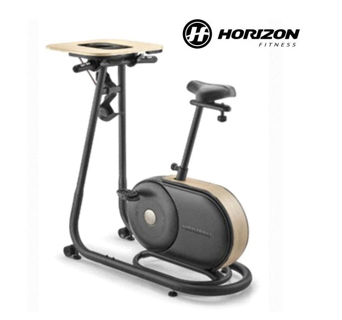 Horizon Exercise Bike Upright Bt5.0 + Wooden Desk Hcb0233 - 03/Has0281 - Oskm - Afrofit GymStore