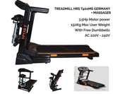 HRS T400ms Germany 3.5HP 18km/h 15% Incline + Massager - Afrofit GymStore