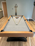 Imported Luxury Pool Table 7 Ft, With Full Accessories Grey Velvet Play Surface on MDF, X Legs - Afrofit GymStore