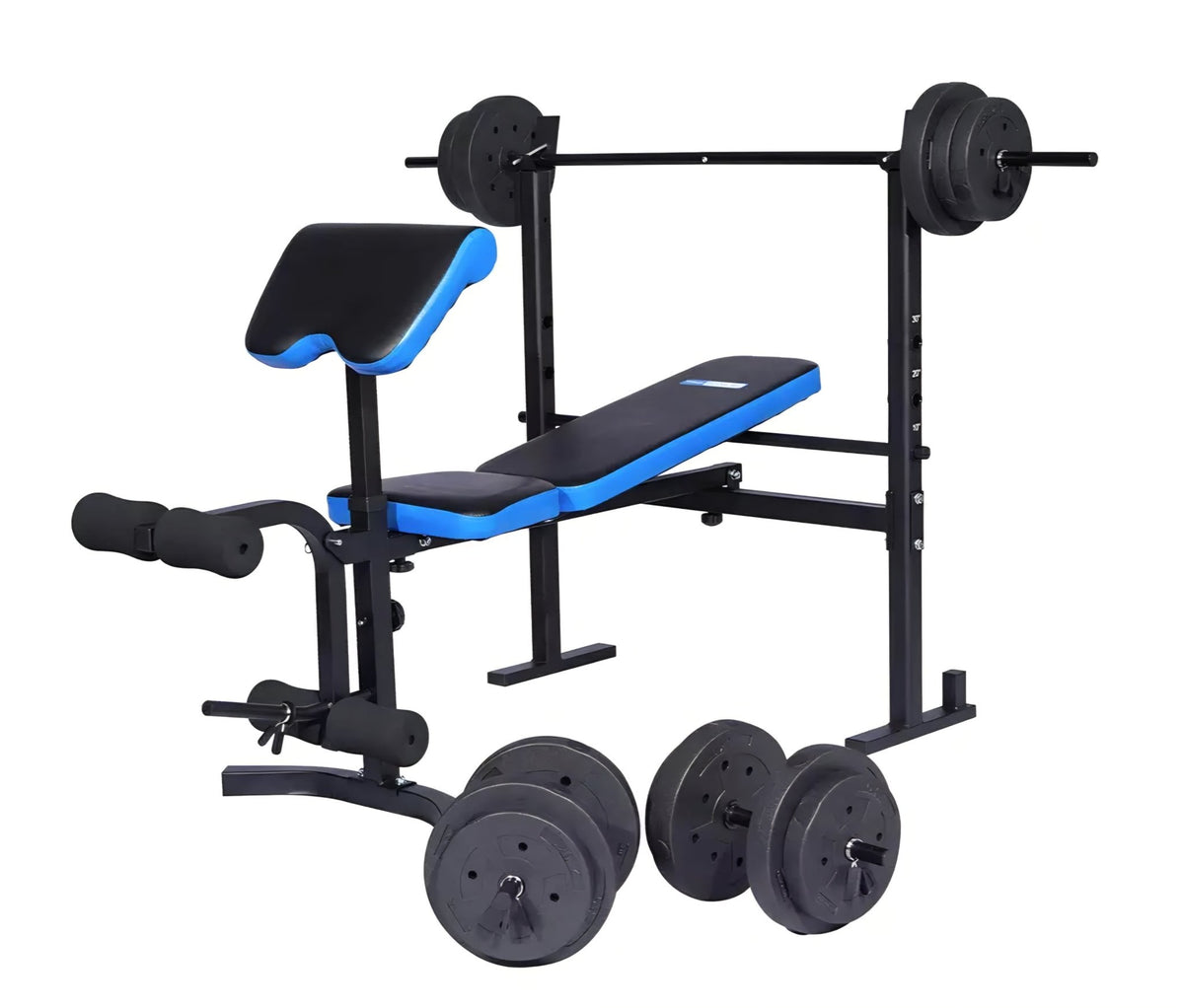 JX - 204B Fitness Folding Workout Bench, 50kg Weight Package - Afrofit GymStore