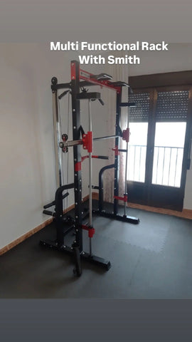 K - FIT MULTIFUNCTIONAL RACK WITH SMITH - Afrofit GymStore