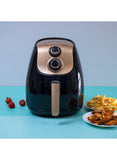 Krypton Air Fryer with Rapid Air Circulation, 3.5L Capacity, 1500W, Adjustable Temperature, Rose Gold/Black - Afrofit GymStore