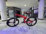 Land Rover Folding High Carbon Steel 26" Mountain Bike – 21 Speed Gear Mountain Bicycle - Afrofit GymStore