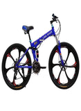 Land Rover Folding High Carbon Steel 26" Mountain Bike – 21 Speed Gear Mountain Bicycle - Afrofit GymStore