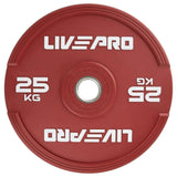 LIVEPRO ELITE COLORED RUBBER BUMPER PLATE PAIR LP8332 - Afrofit GymStore