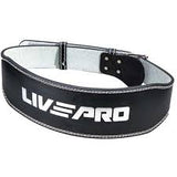 LIVEPRO GYM WEIGHT LIFTING GENUINE LEATHER POWER BELT - Afrofit GymStore